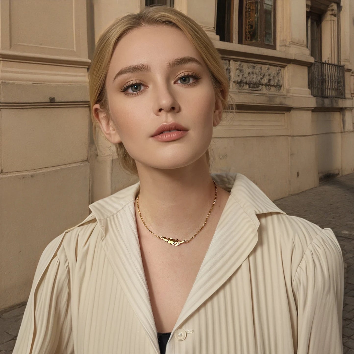 Long Leaf Necklace š