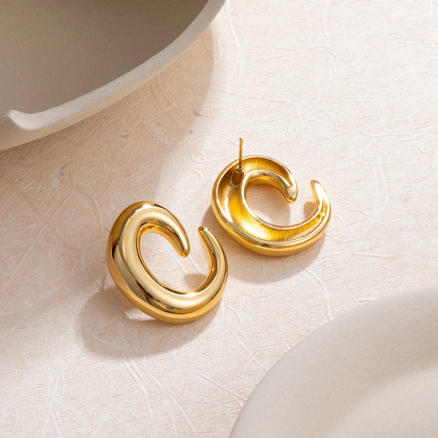 Irregular Hoop Earrings for Women
