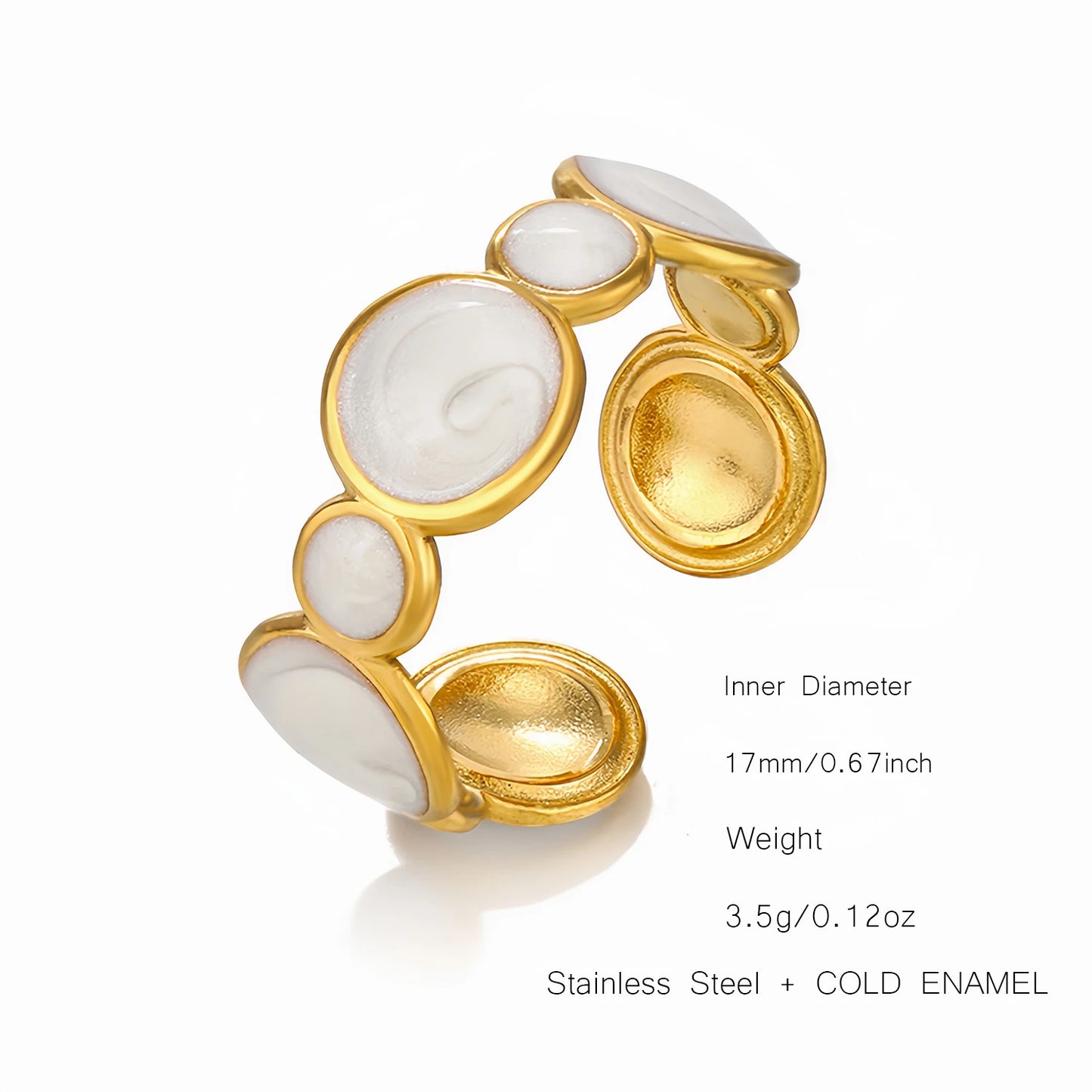 Black & White Enamel Ring