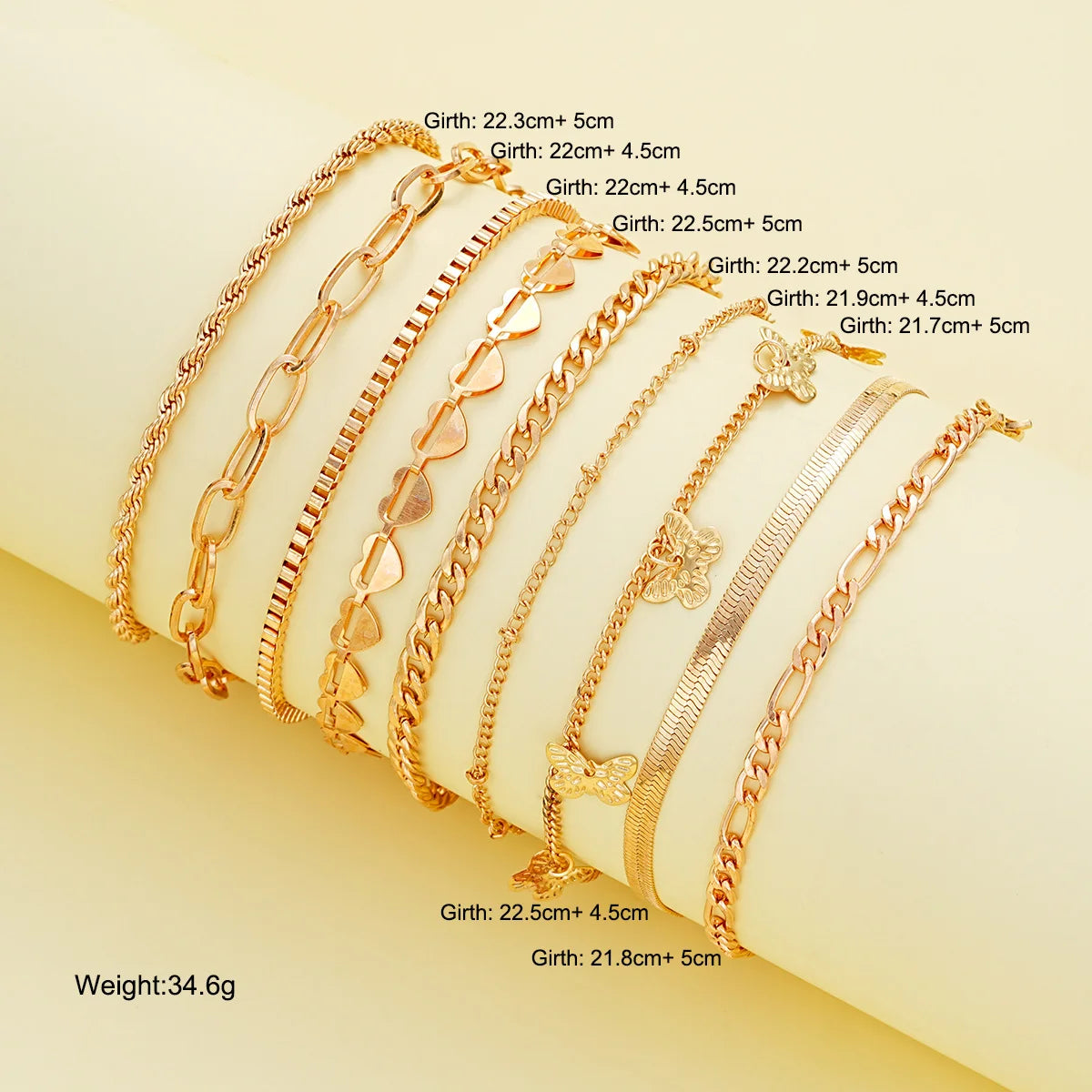 European Boho Anklet Set š“