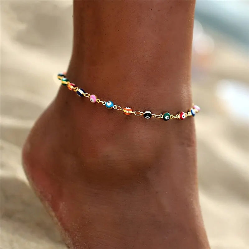 Vintage Layered Anklet Set