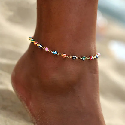 Vintage Layered Anklet Set