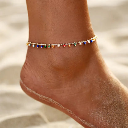 Vintage Layered Anklet Set
