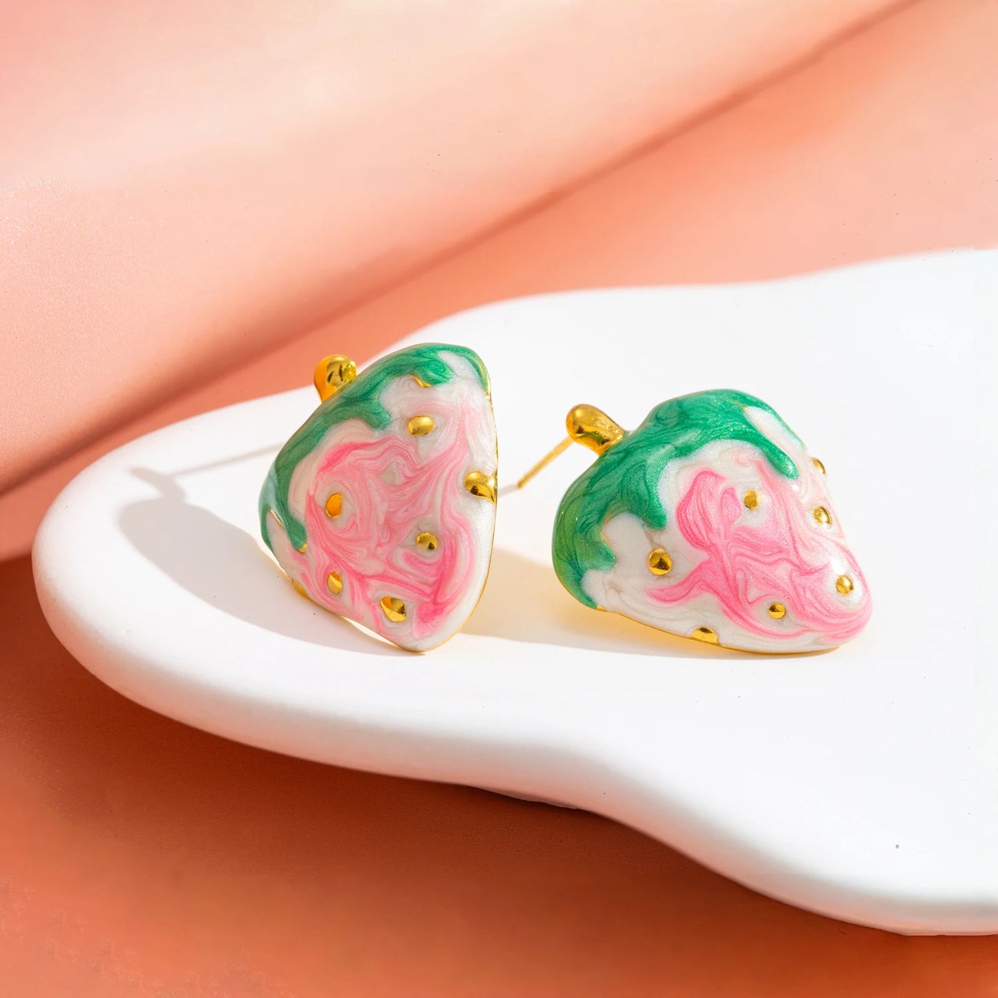 Strawberry Fruit Earrings for Women