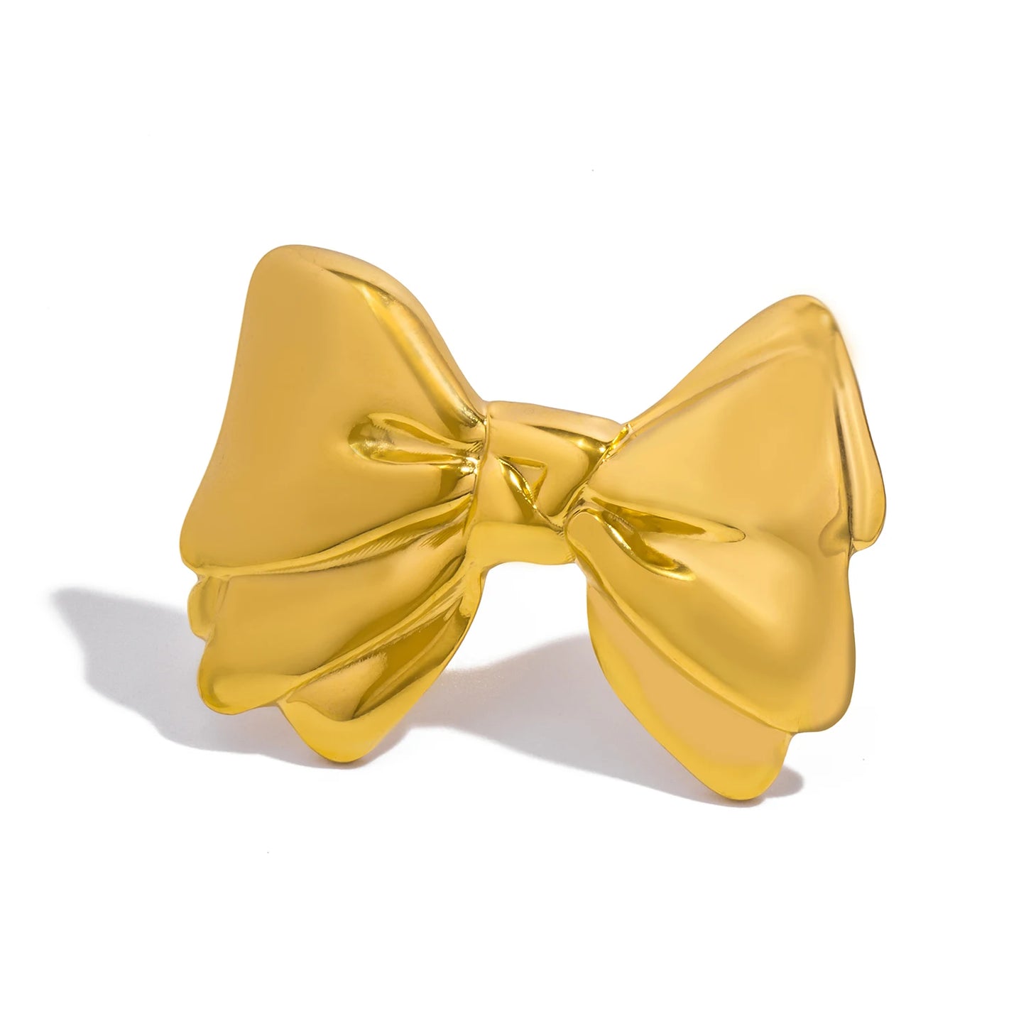 Stainless Steel Bow Ring for Women