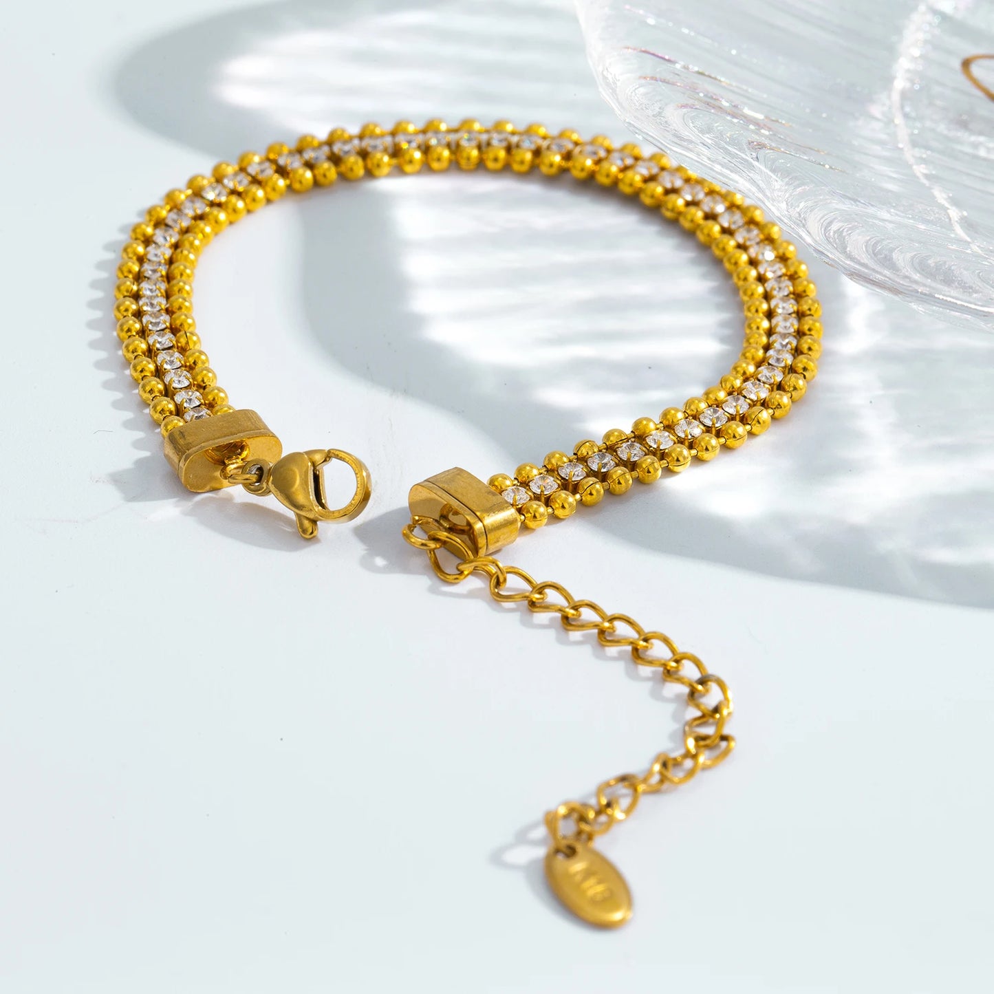 Triple Row CZ Bracelet for Women