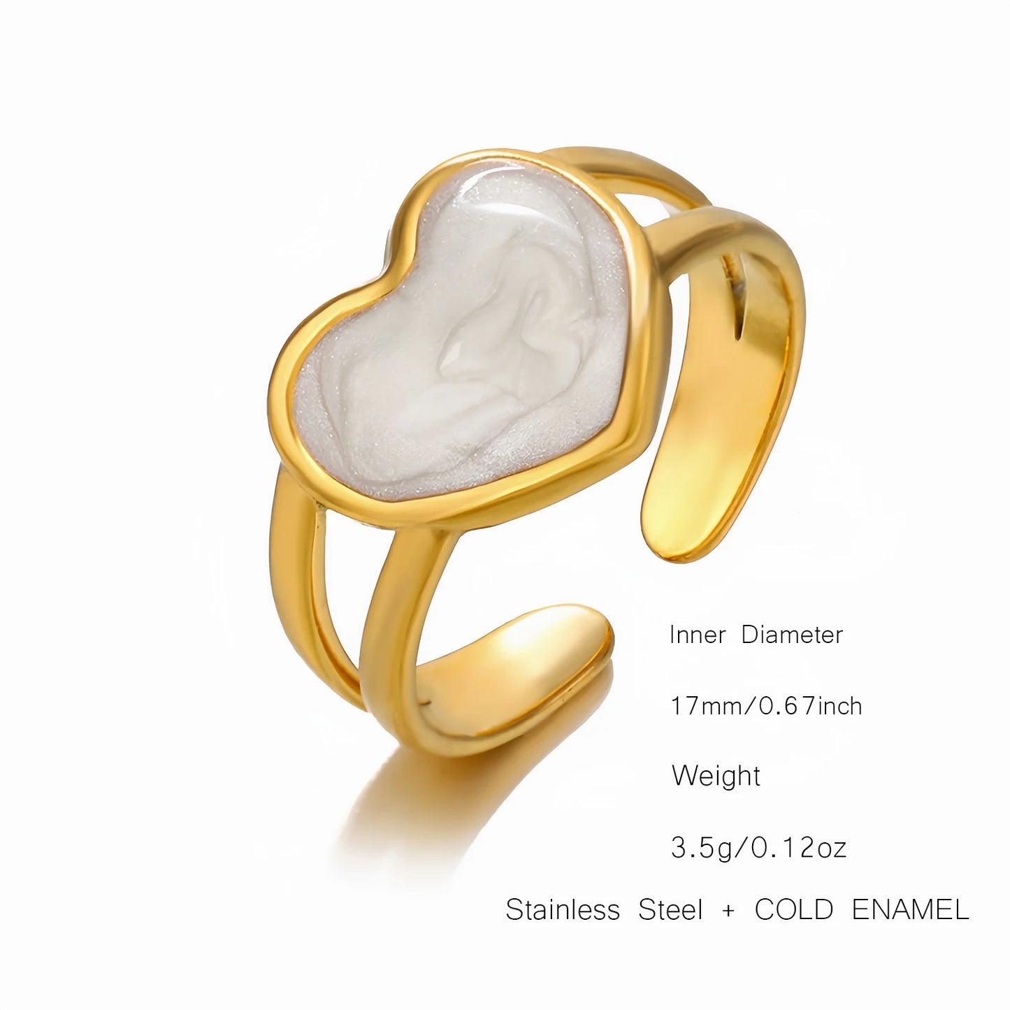Black & White Enamel Ring