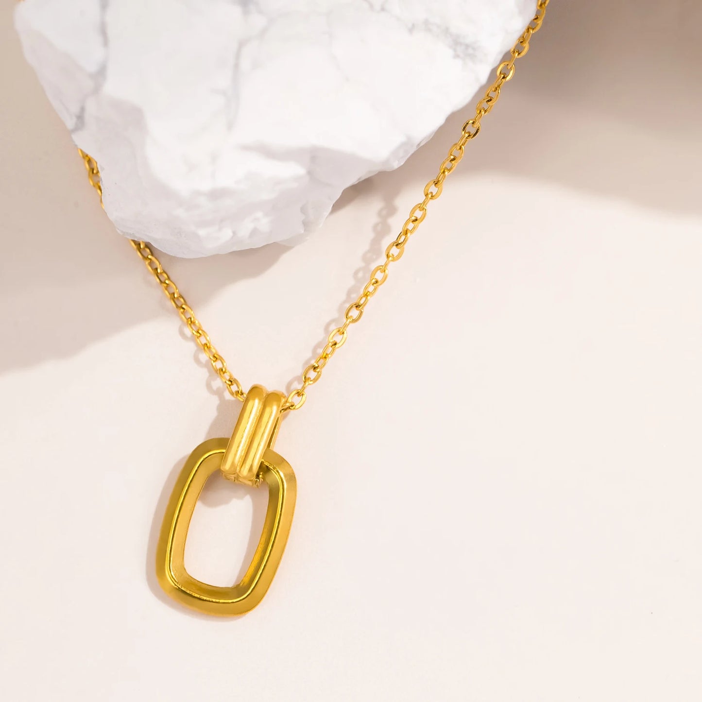Simple Rectangular Necklace