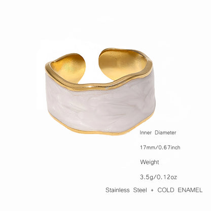 Black & White Enamel Ring