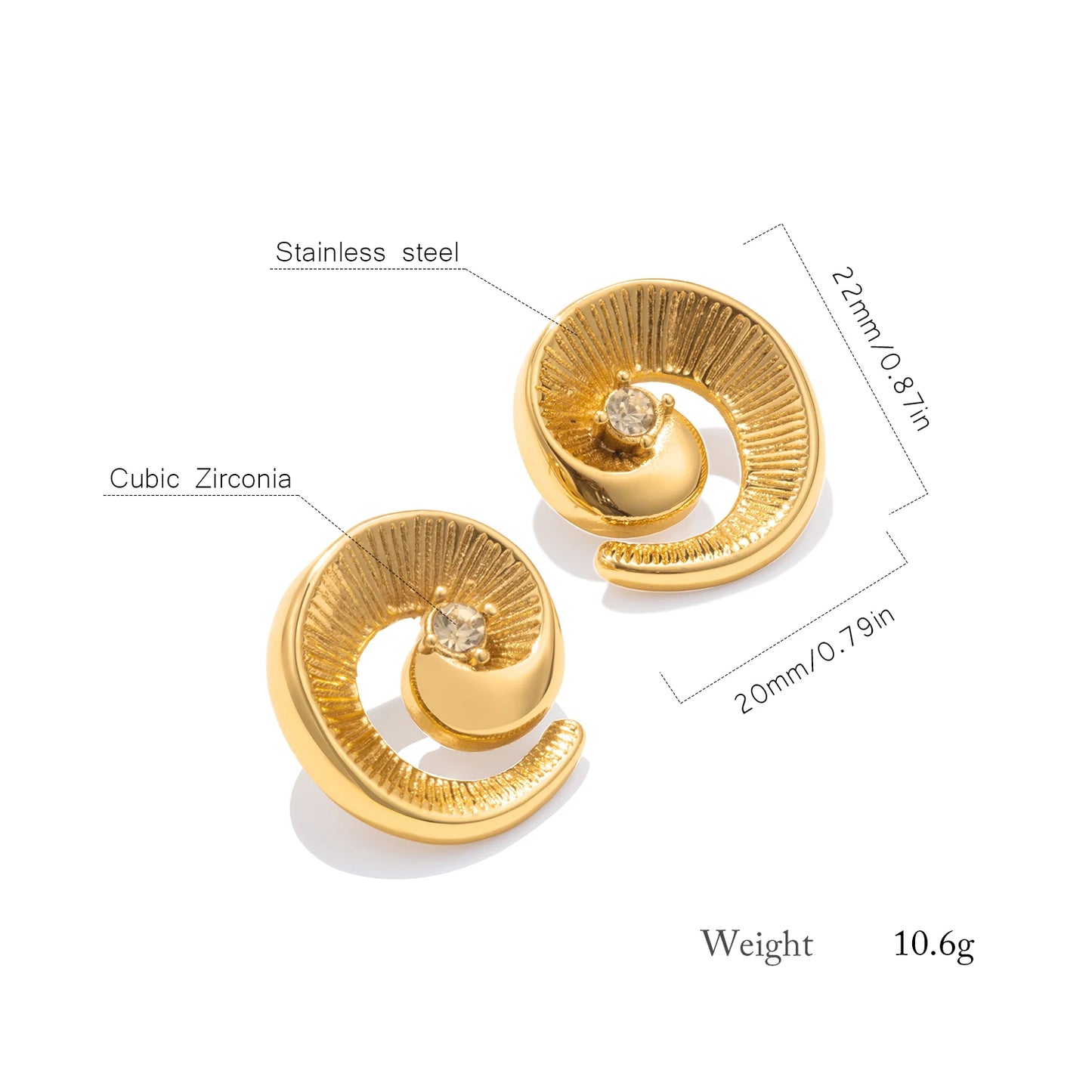 Conch Earrings for Women