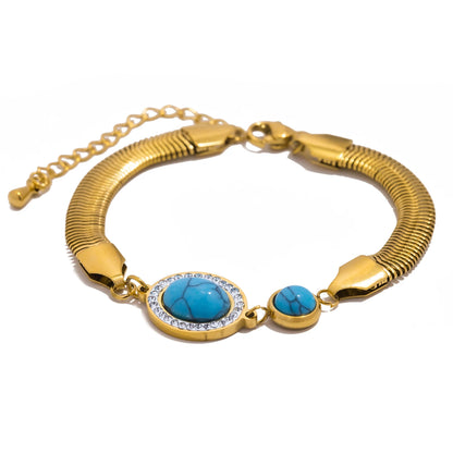 Turquoise CZ Bangle