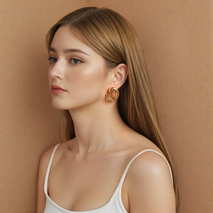 Irregular Hoop Earrings for Women