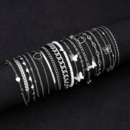Chic Multi-Charm Anklet Set 💖🧿