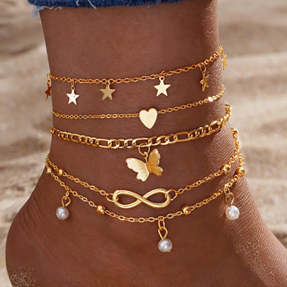 Elegant Beach Anklets 💛