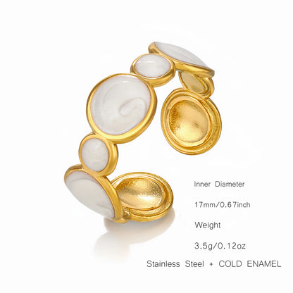 Black & White Enamel Ring