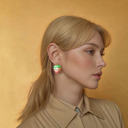 Strawberry Fruit Earrings for Women