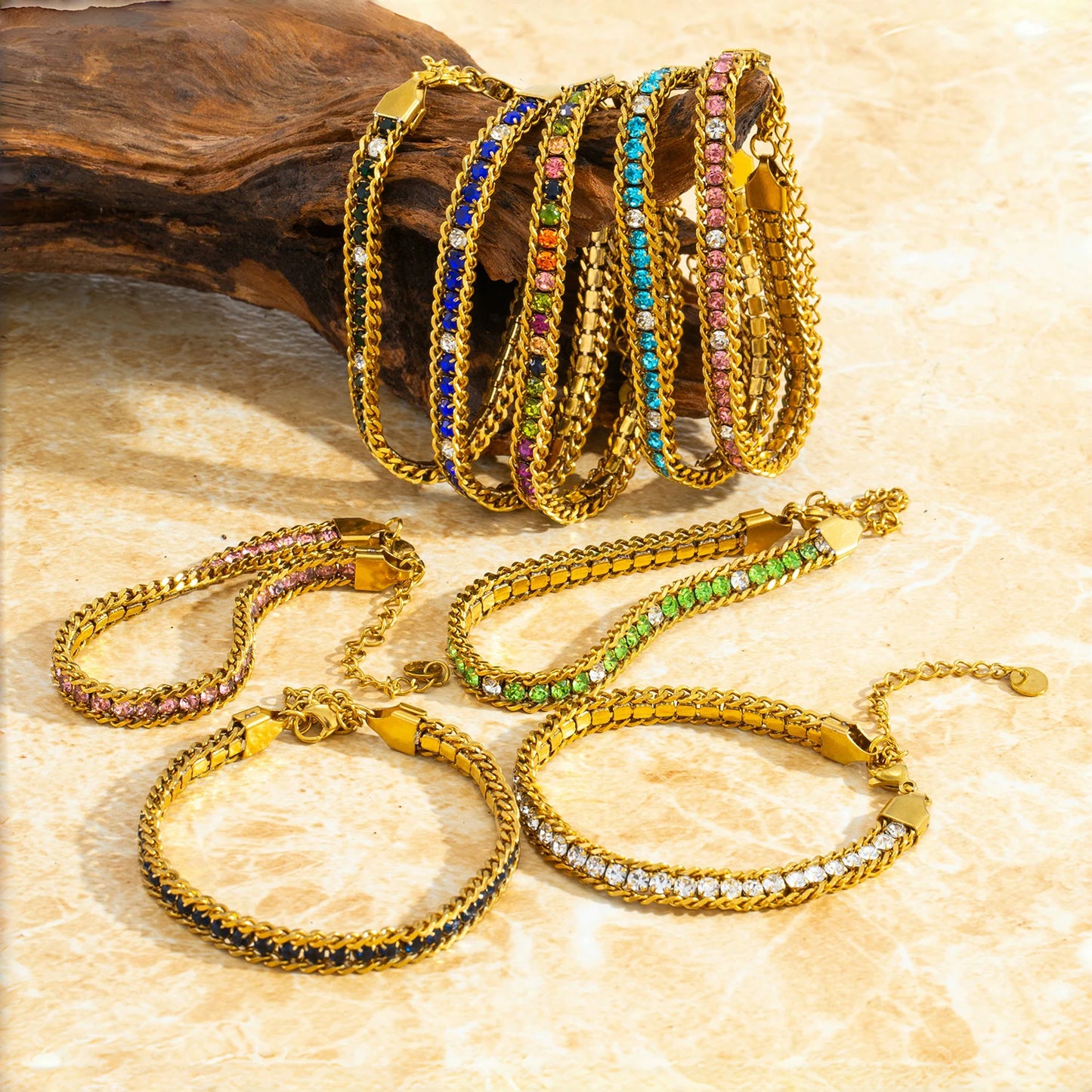 Triple Row Bracelet Elegant & Hypoallergenic
