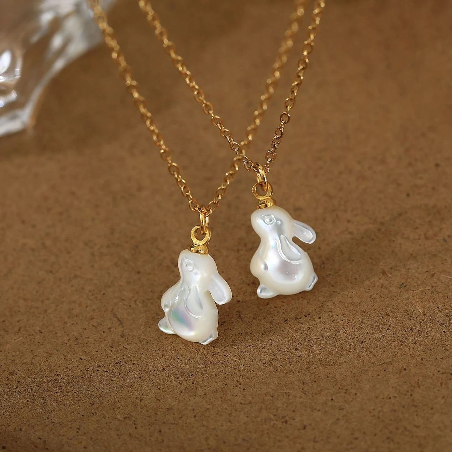 Natural Shell Rabbit Necklace 🐇