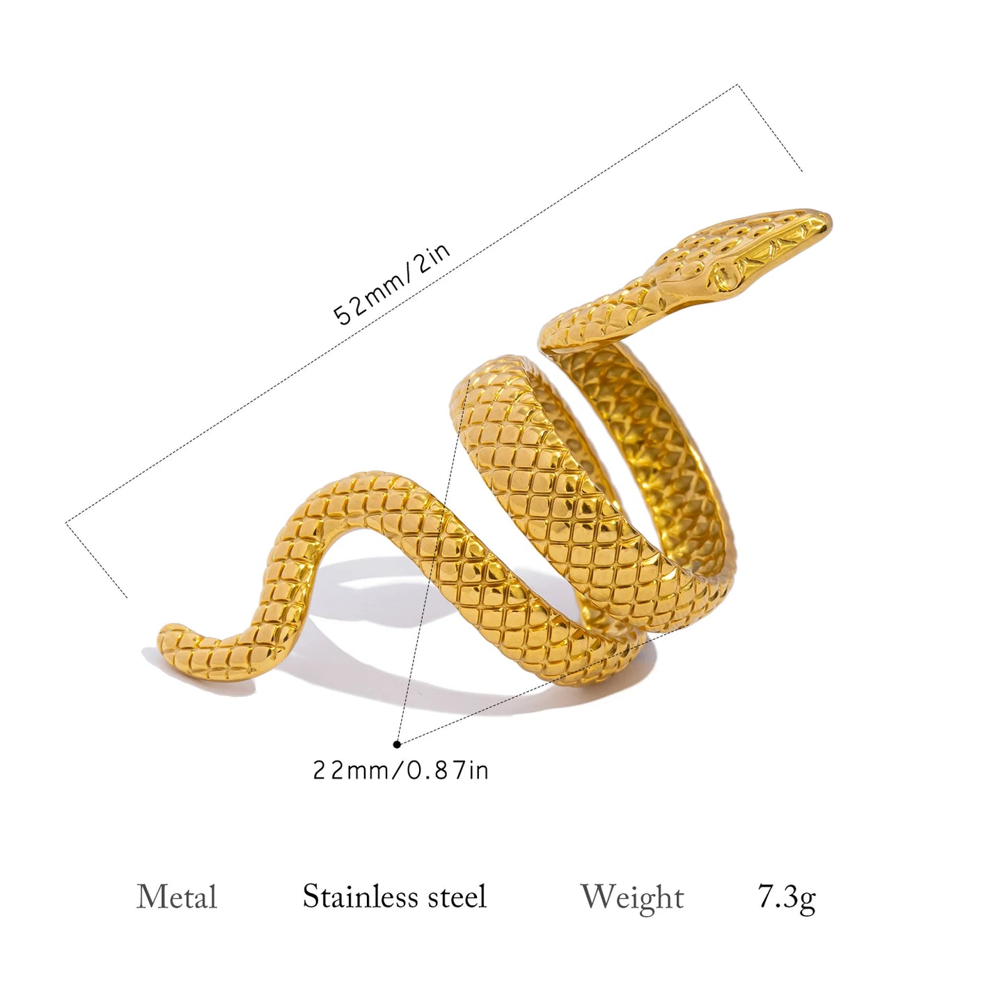 Exaggerated Snake Ring