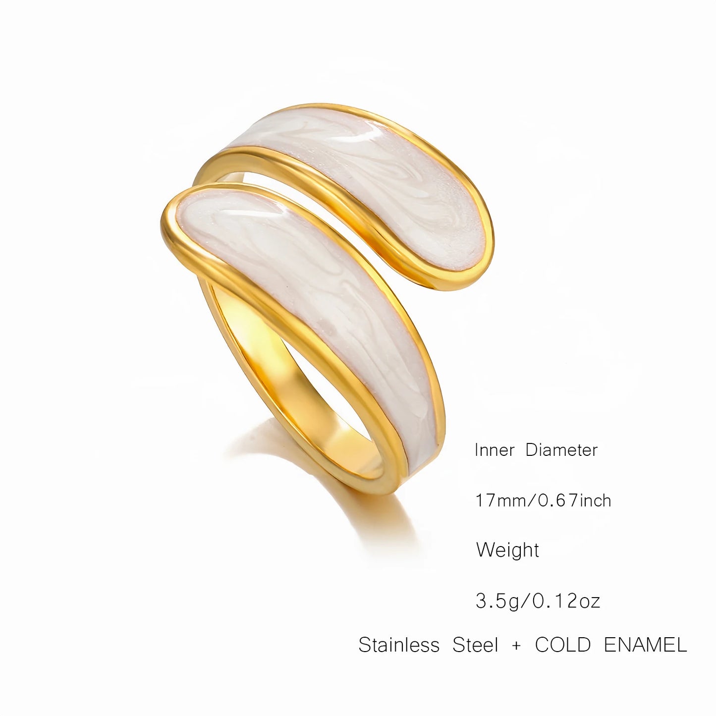 Black & White Enamel Ring