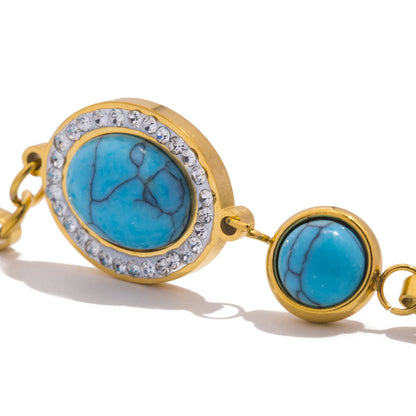 Turquoise CZ Bangle