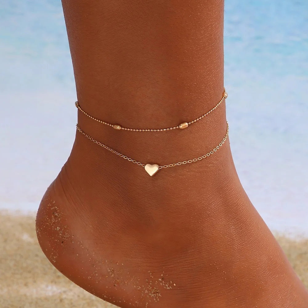 3PC Sparkling Anklet Set 💖