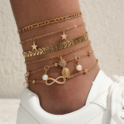 Shell & Sequin Anklets 🌞
