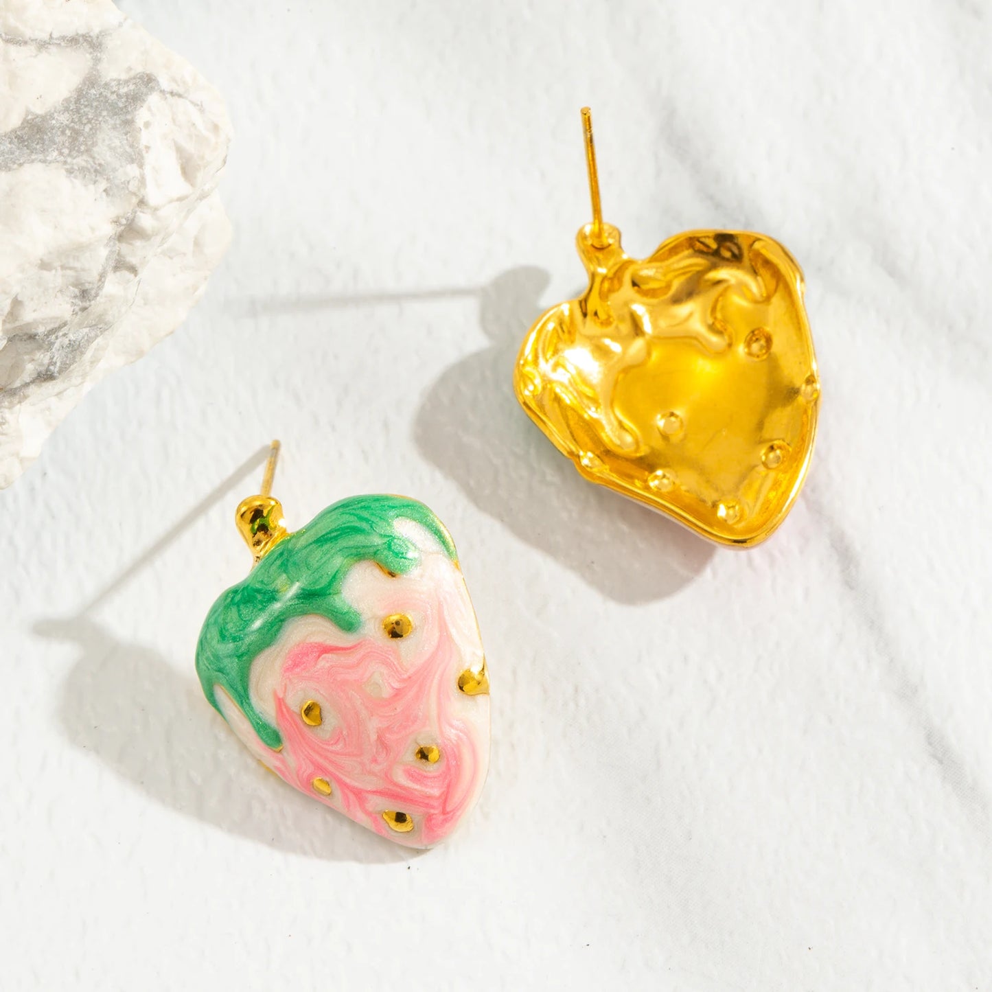 Strawberry Fruit Earrings for Women