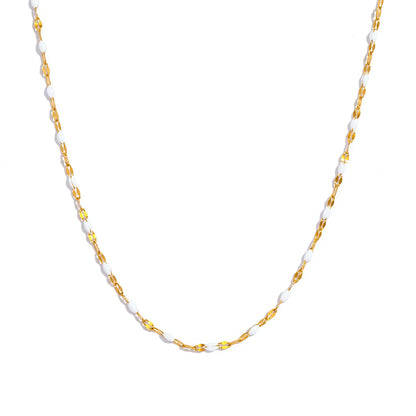 Vintage Enamel Beads Necklace 🌈