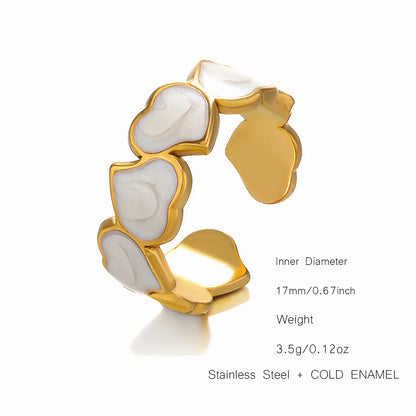 Black & White Enamel Ring