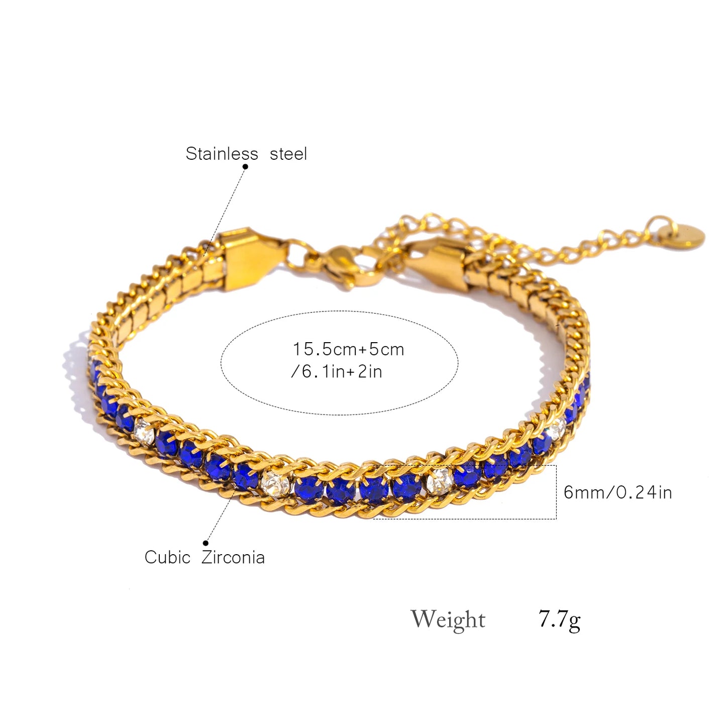 Triple Row Bracelet Elegant & Hypoallergenic