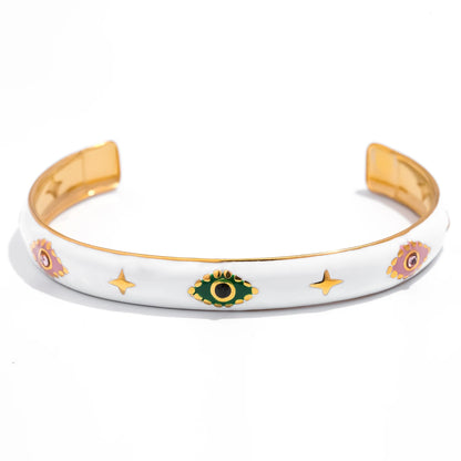 18K Gold Zircon Adjustable Bracelet