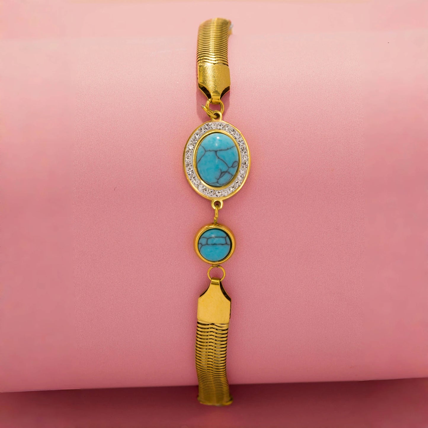 Turquoise CZ Bangle