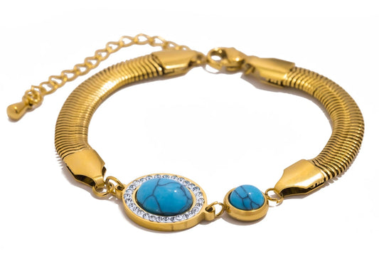Turquoise CZ Bangle