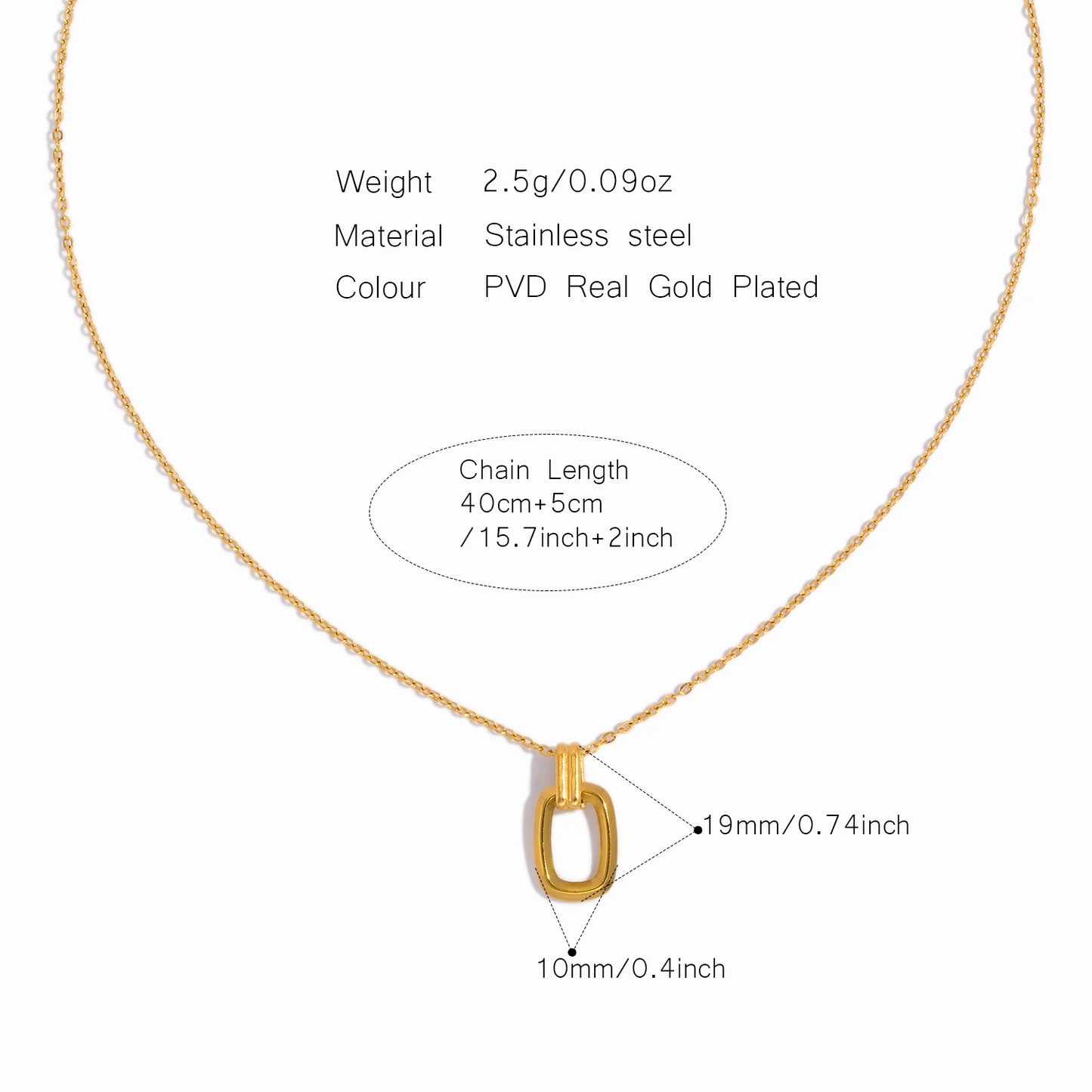 Simple Rectangular Necklace
