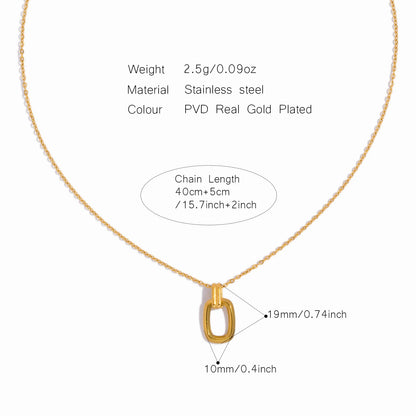Simple Rectangular Necklace