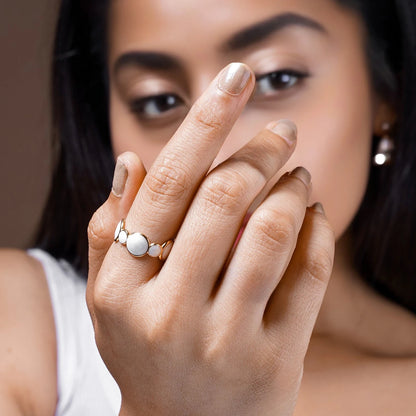 Black & White Enamel Ring