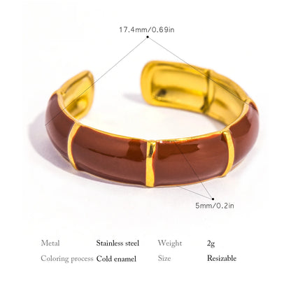 Minimal Bamboo Design Ring