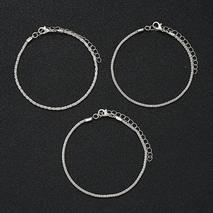 3PC Sparkling Anklet Set 💖
