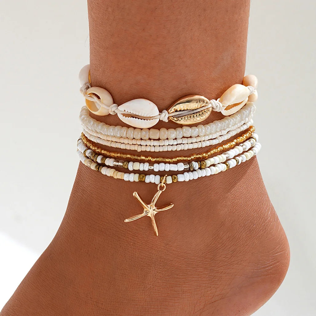 3PC Sparkling Anklet Set 💖