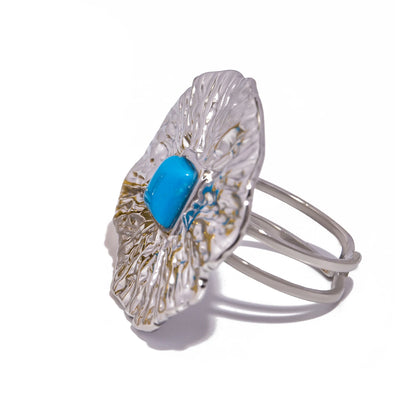 Luxury Natural Stone Open Ring