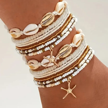 Bohemian Beach Anklets Set 🌊