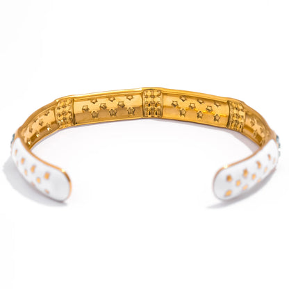 18K Gold Zircon Adjustable Bracelet