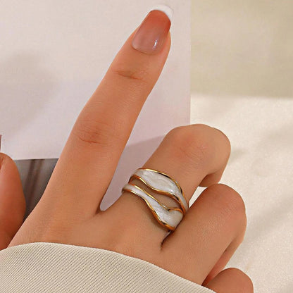 Black & White Enamel Ring