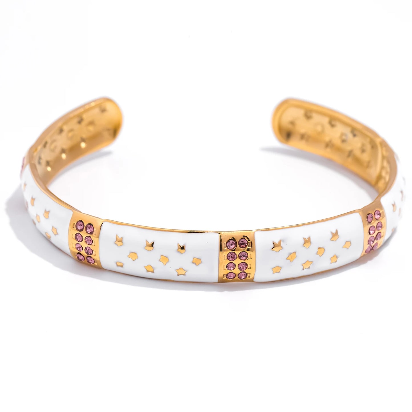 18K Gold Zircon Adjustable Bracelet