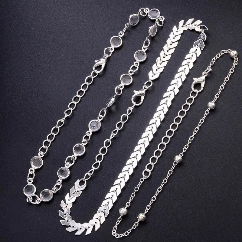 Zircon Anklet Set ✨