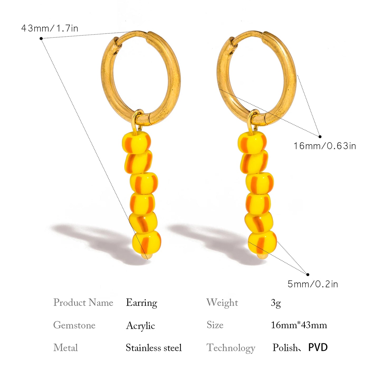 Retro Stainless Steel Earrings