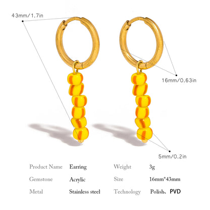 Retro Stainless Steel Earrings